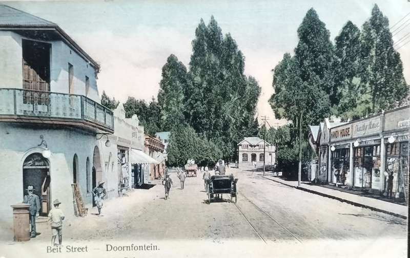 Vintage post card - South Africa - Johannesburg - Doornfontein