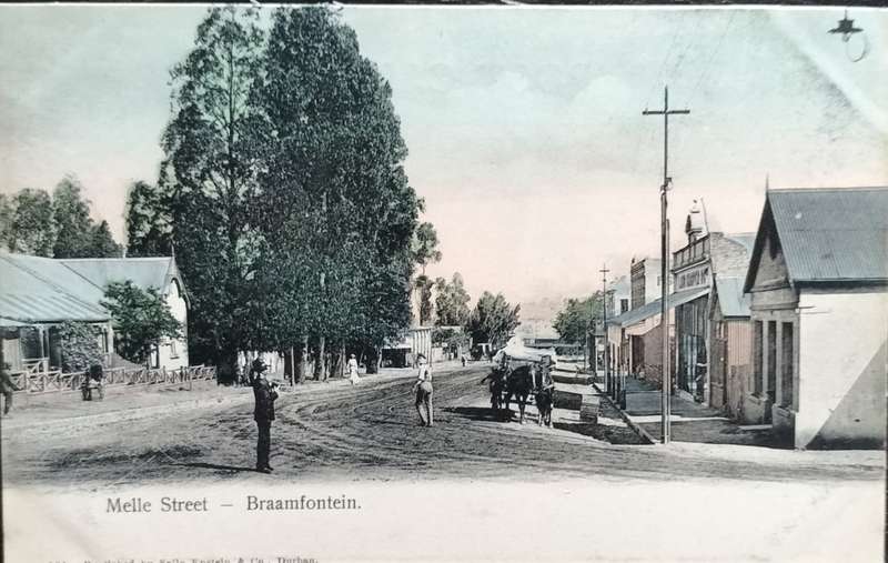 Vintage post card - South Africa - Johannesburg - Braamfontein