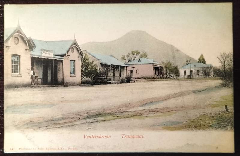 Vintage post card - South Africa - Transvaal - Venterskroon (Rare view)