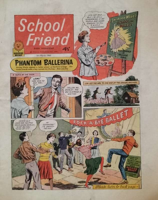 Vintage Comics - School Friend 1959/60 (x5)