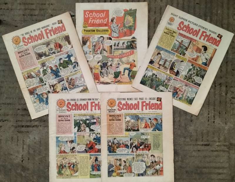 Vintage Comics - School Friend 1959/60 (x5)
