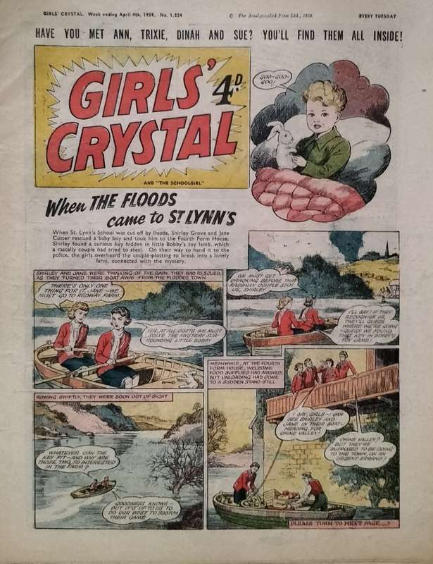 Vintage Comics - Girls Chrystal (x5) 1958/59