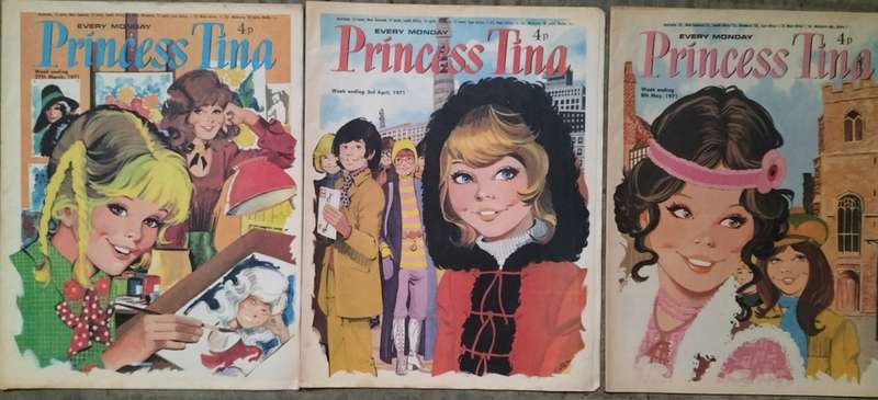 Vintage Comics - Princess Tina (x4) 1971
