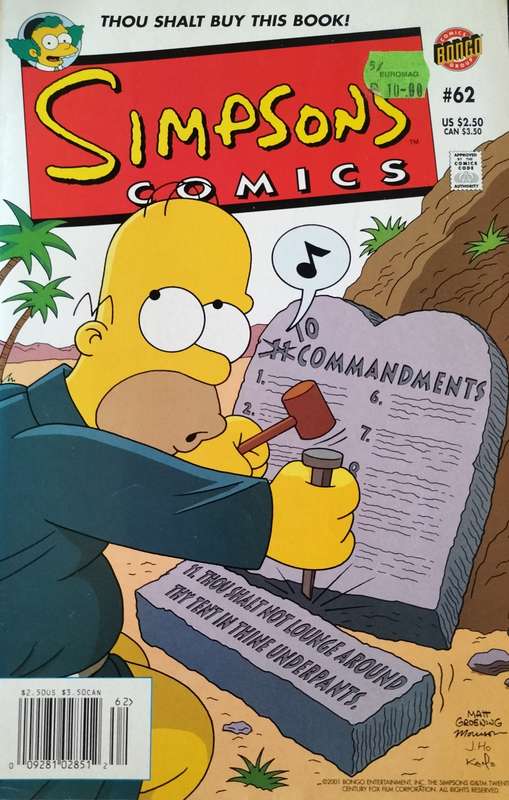 Vintage comic - The Simpsons #62