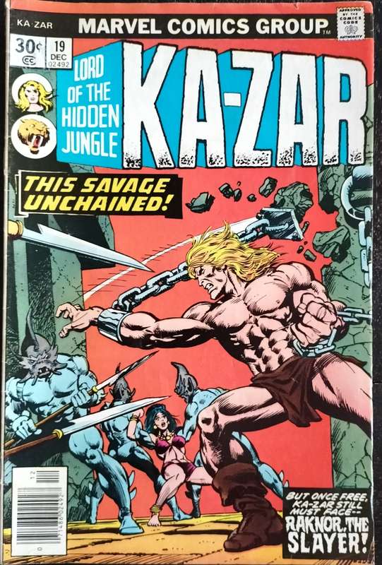 Vintage Marvel Comic - Kazar