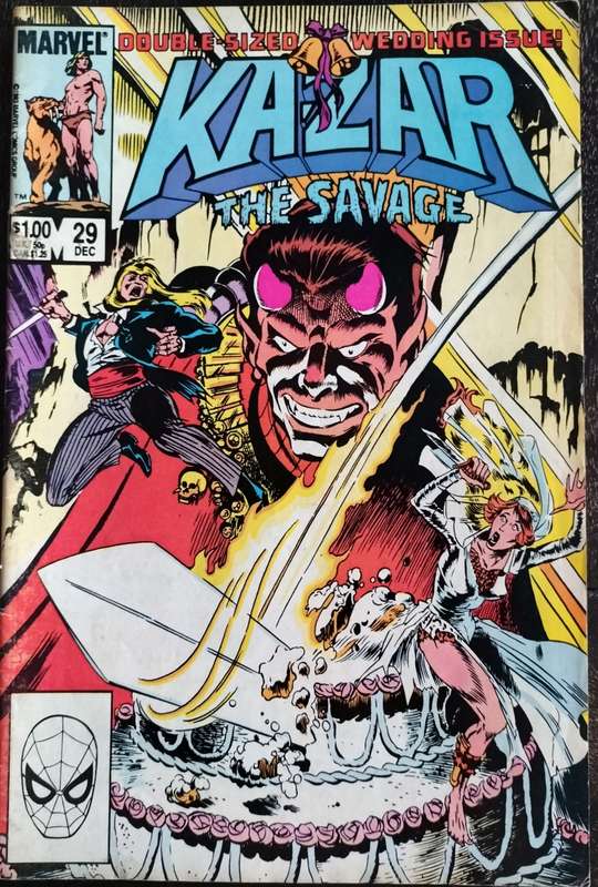 Vintage Marvel Comic - Kazar (double sized)