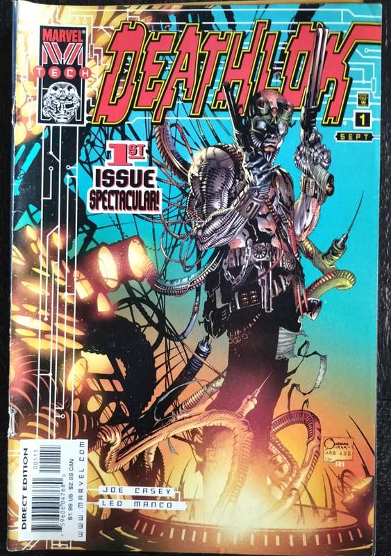 Vintage Marvel Comic: Deathlok (First issue) - cover page separated from booklet