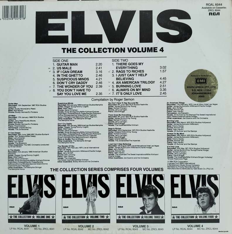 Vintage Vinyl / LP / Record - Elvis - The collection - Volume 4