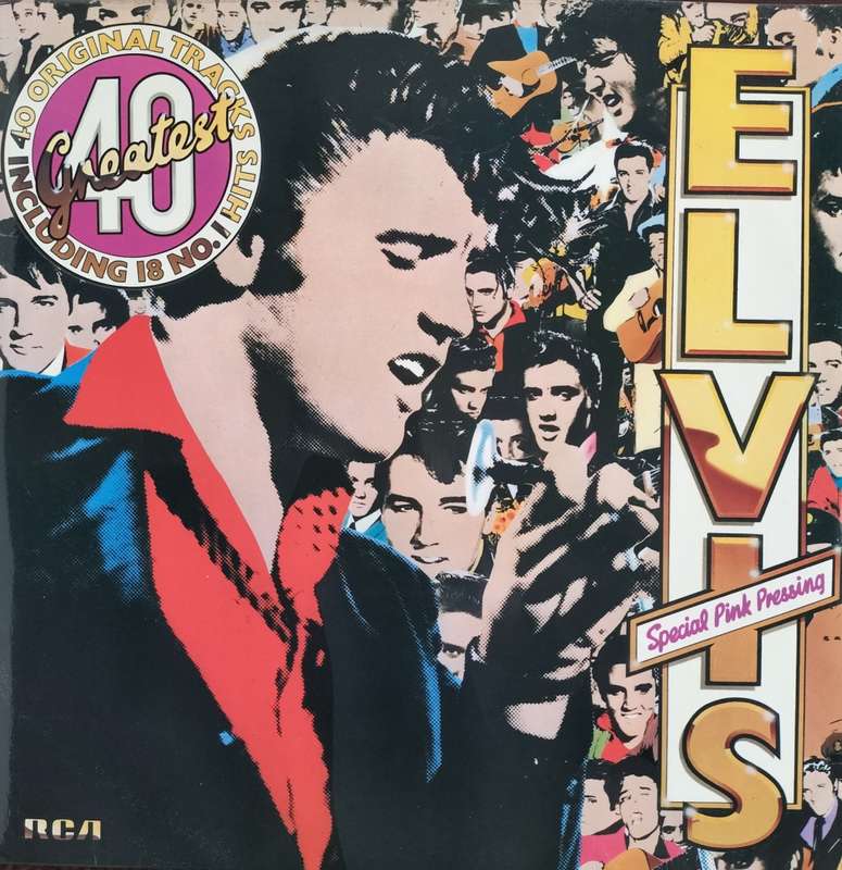 Vintage Vinyl / LP / Record - Elvis - 40 greatest - 2LP (Pink pressing)