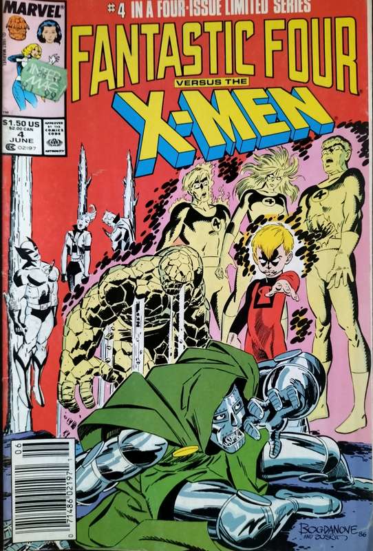 Vintage Marvel Comic - Fantastic Four versus X-Men