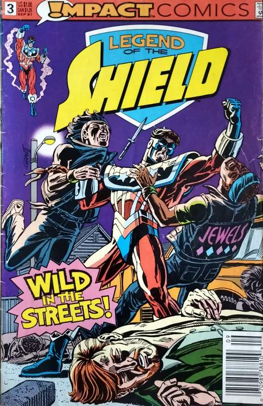 Vintage Impact comic - Legend of the shield
