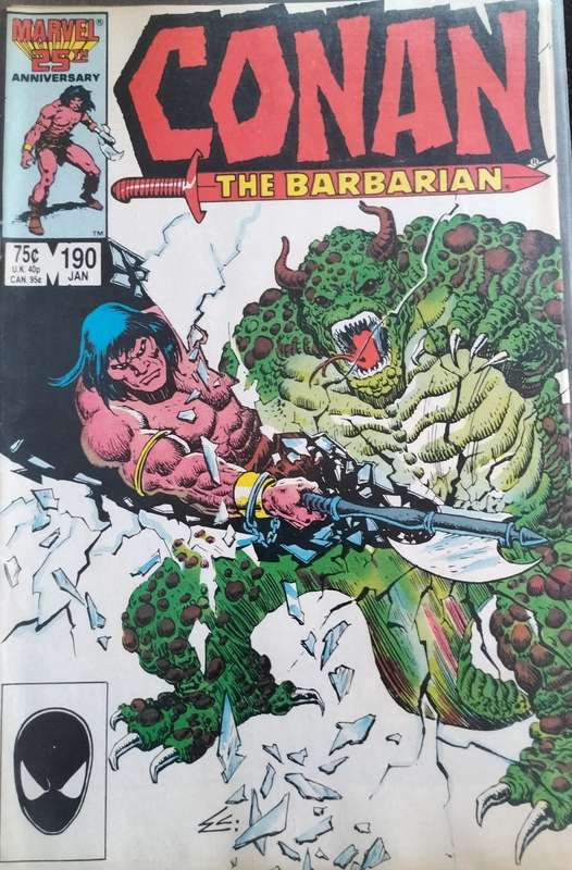 Vintage Marvel Comic - Conan - The Barbarian #190