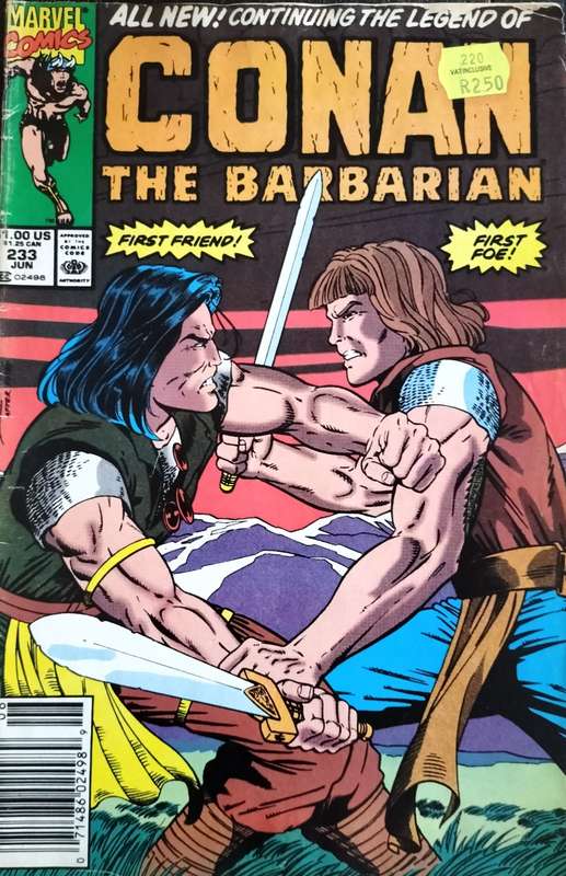 Vintage Marvel Comic - Conan - The Barbarian #233