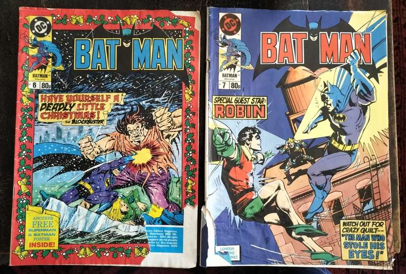 Vintage Marvel Comic: Larger format - Batman (with issues) x4