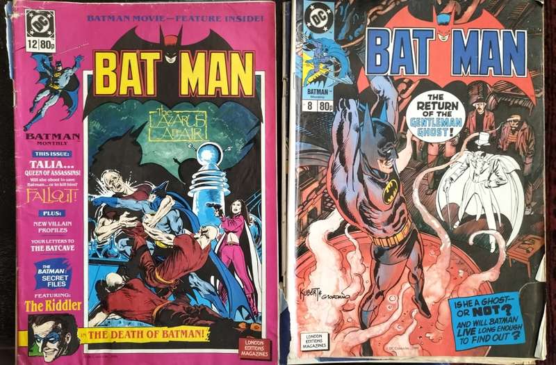 Vintage Marvel Comic: Larger format - Batman (with issues) x4