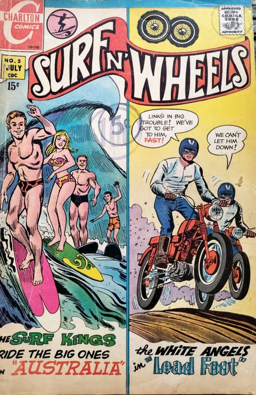 Vintage Charlton Comics - Surf n' Wheels #3