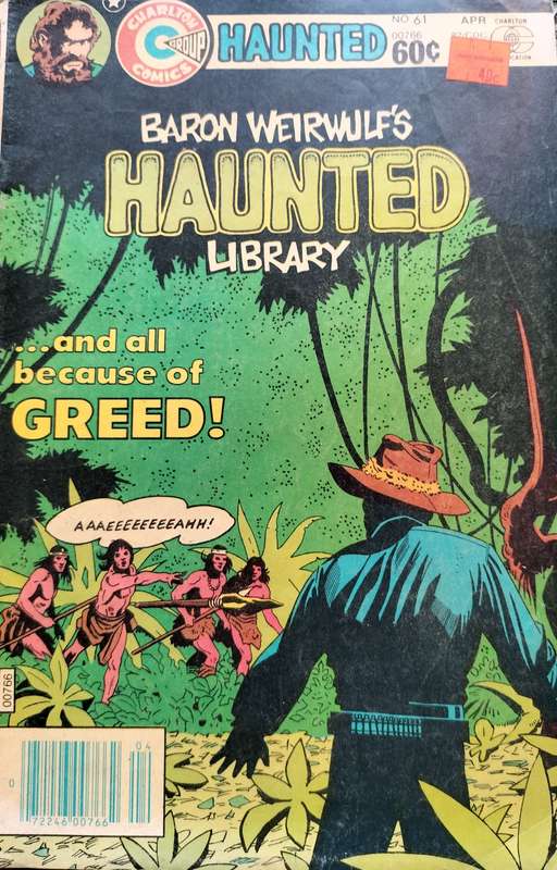 Vintage Charlton Comics - Baron Weirwulf's Haunted Library # 61