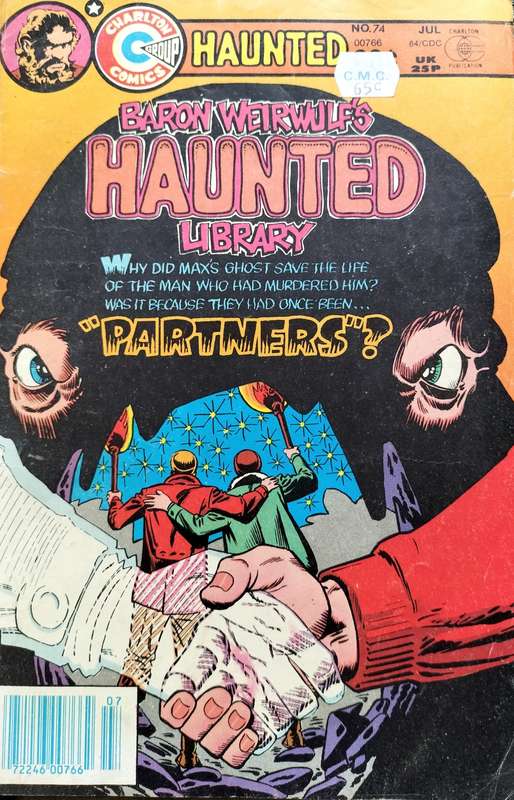 Vintage Charlton Comics - Baron Weirwulf's Haunted Library # 74