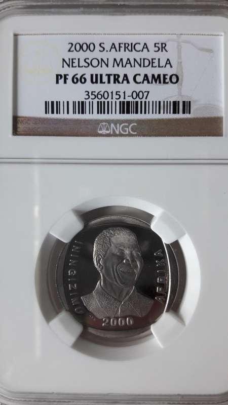 Nelson Mandela R5 PF 66 Ultra Cameo