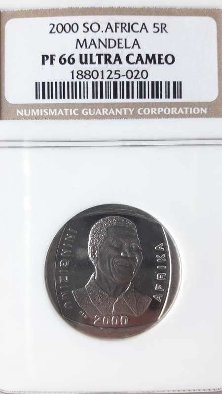 Nelson Mandela R5 PF 66 Ultra Cameo