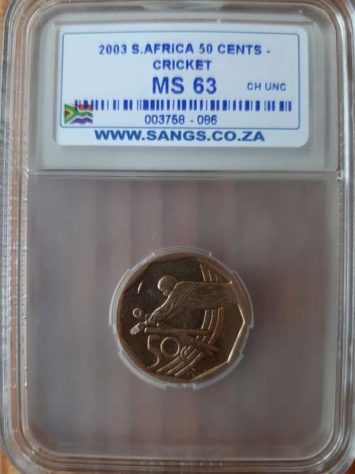 2003 Jonty Rhodes Cricket 50c MS 63           R1 Start
