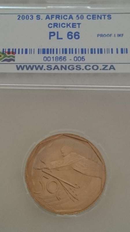 2003 CRICKET 50c PL66