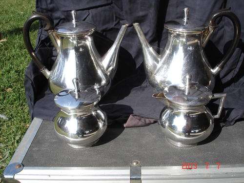 Tea set silver plated