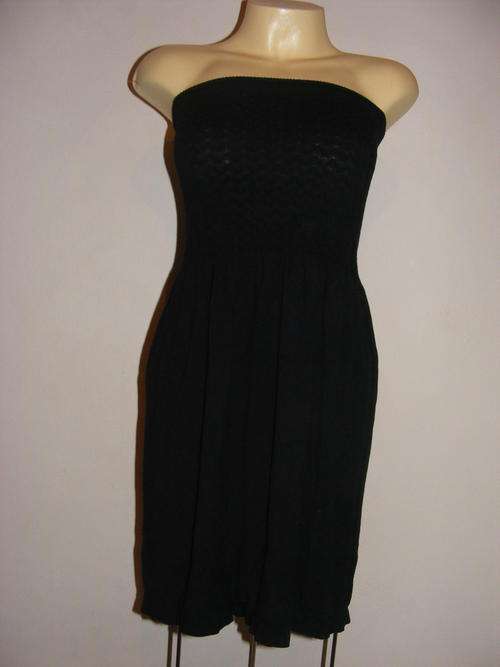 VINTAGE Black boob tube dress