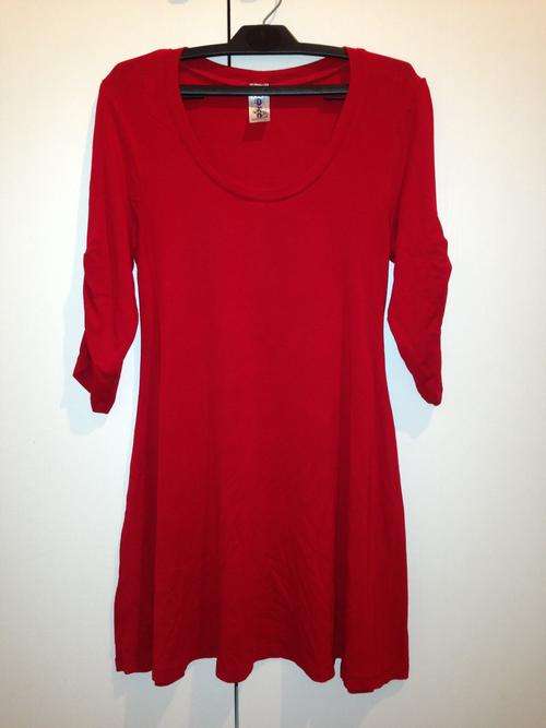Ladies tight fit red flare dress MARKED DOWN