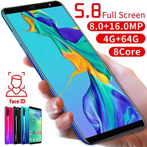 High Performance Smartphone!! Don't miss out! P33 Plus 5.8 Inch 4GB RAM 64GB OB Smartphone - Blue