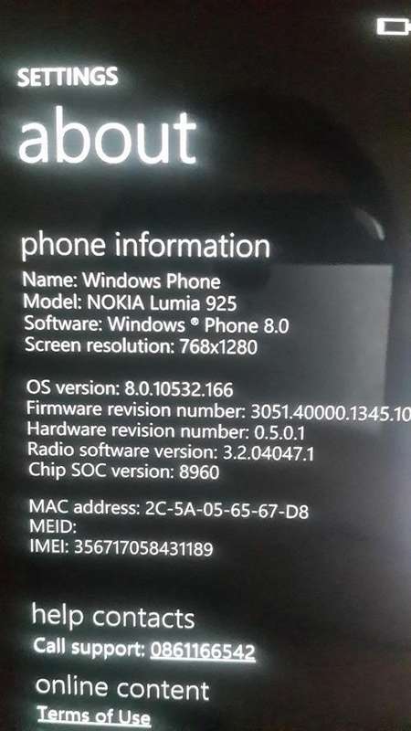 Nokia Lumia 925 - Black