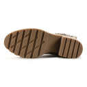 size 8 ladies boots, beige imported.