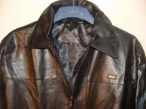 Small, Medium, Large - Mens leather look jacket zip up, lined Wholesale bargain.