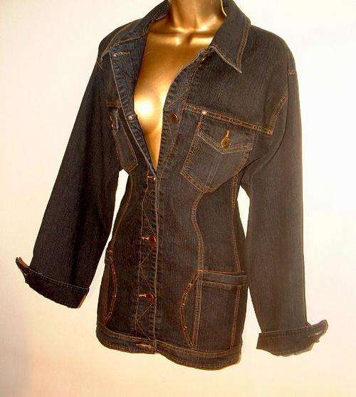 16 / 40  New ladiesblack denim jacket Coat.One in each size only.