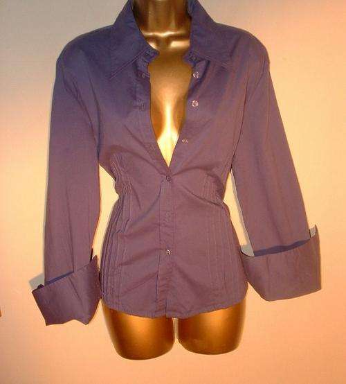 10 - 12 / 34 - 36  New ladies purple stretch execuive shirt