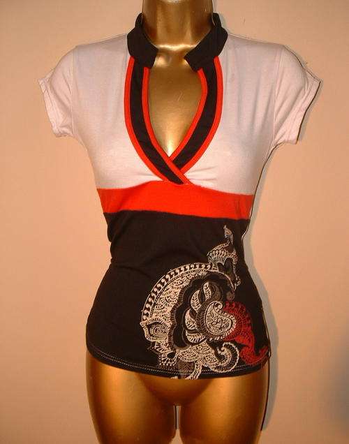 10 / 34 new womens oriental top, excellent quality garment, must see.