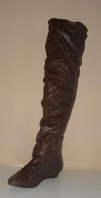 size 7 THIGH HIGH - brown boots. wholesale prices BIG SALE