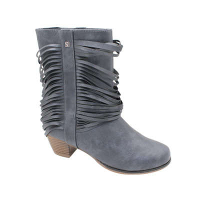 Size 6 New ladies fringe boots