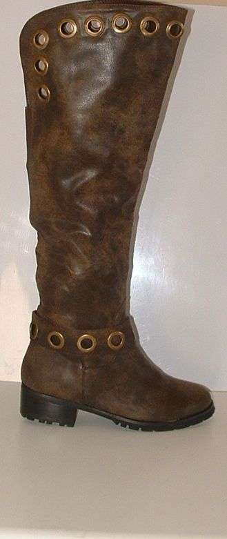 Size 5   TALL    WIDE CALF    OVER THE KNEE    BROWN    BOOTS