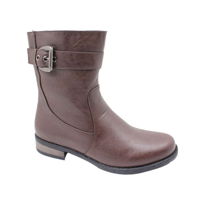 Sizes 3 - 8 New tall brown ankle boot with buckles -hot sale.