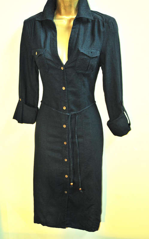 Size 36 / 12 New Navy Shirt dress Vero Moda best seller   + belt.