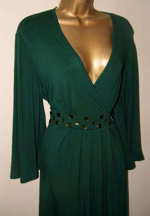8, 10, 12  / 32, 34, 36  New Teal Green ladies posh GEM DRESS - Hot.