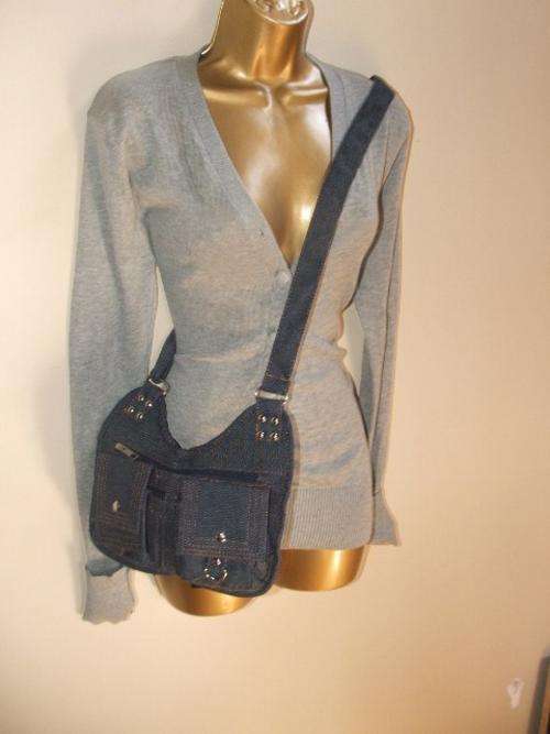 must see Ladies denim jean sling bag designed to be figure hugging NEW STOCK