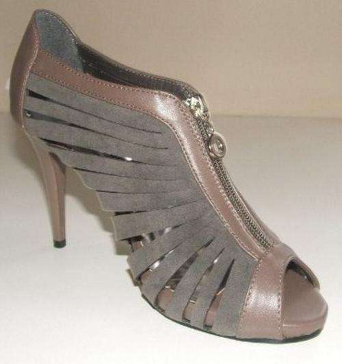 3 ,5, 6, 7, 8 New womens ladies shoes heels leather suede LOOK TAUPE -HOT