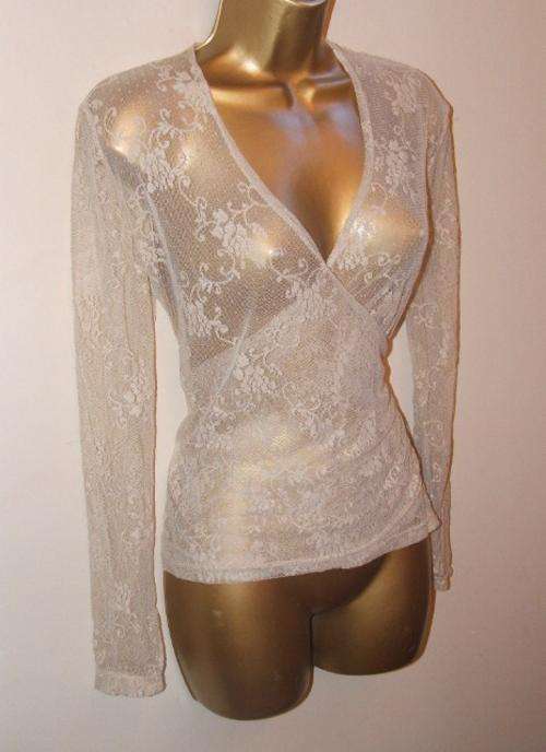 8 10 12 14 16 / 32 34 36 38 40 -  New ladies stretch EDGARS kelso lace shirt top