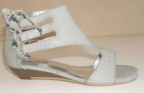 Size 5 New boxed Creamy flat adjustable ladies sandal shoes. SALE LAST PAIR