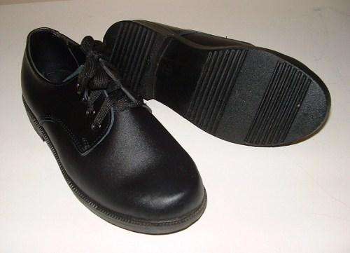 11, 12, 13, 1 or size 2 Boys school shoes black. New and boxed.