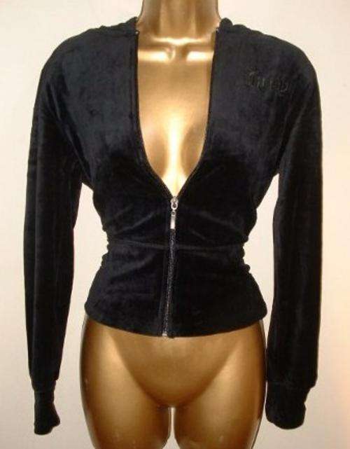 10 / 34 New ladies black velou hoodie Juicy couture