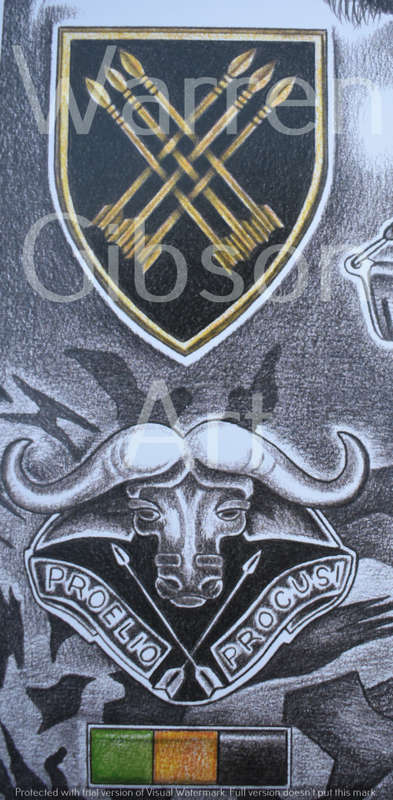 32 Battalion "The Terrible Ones" Limited edition A3 print by Warren Gibson