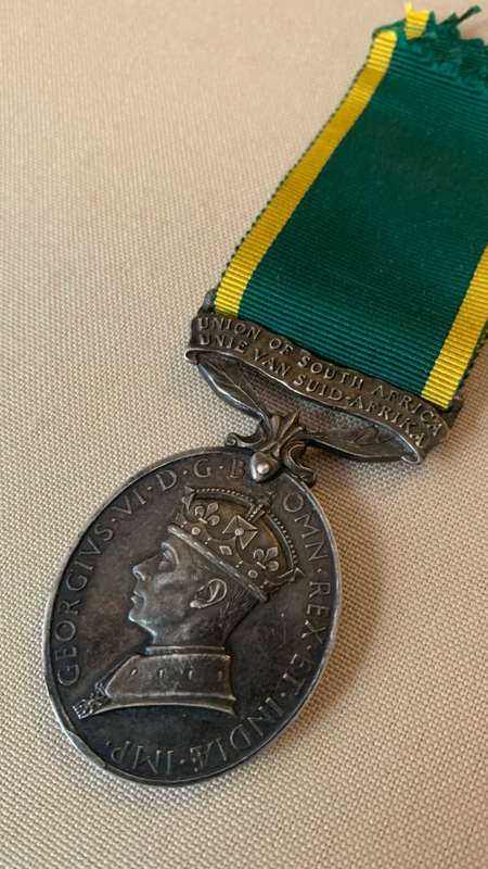 Silver Union of SA Efficiency Full Size Medal named to Medic, Crazy R1 Start
